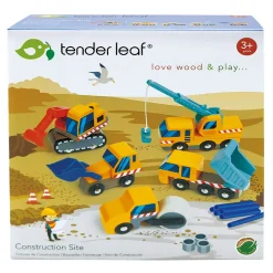 5 arbejdskøretøjer - Byggeplads