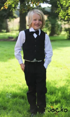 4 Delt Festsæt - Sort/Hvid