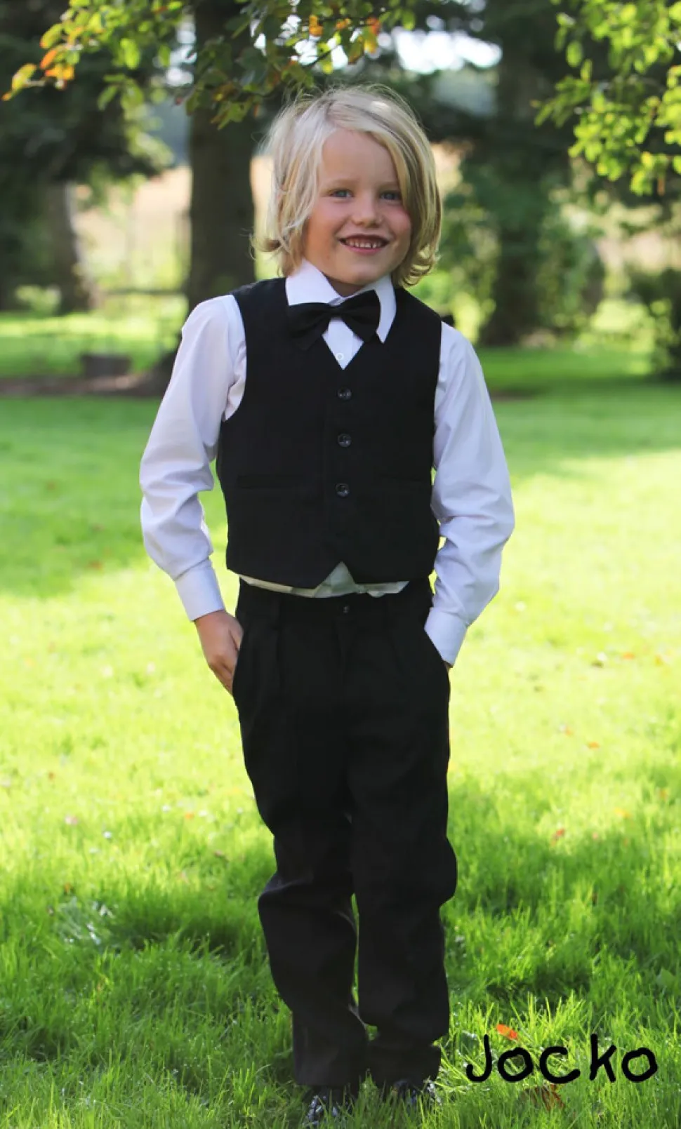 4 Delt Festsæt - Sort/Hvid