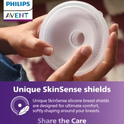 26 mm og 28 mm brystskjoldindsatser, håndfri.