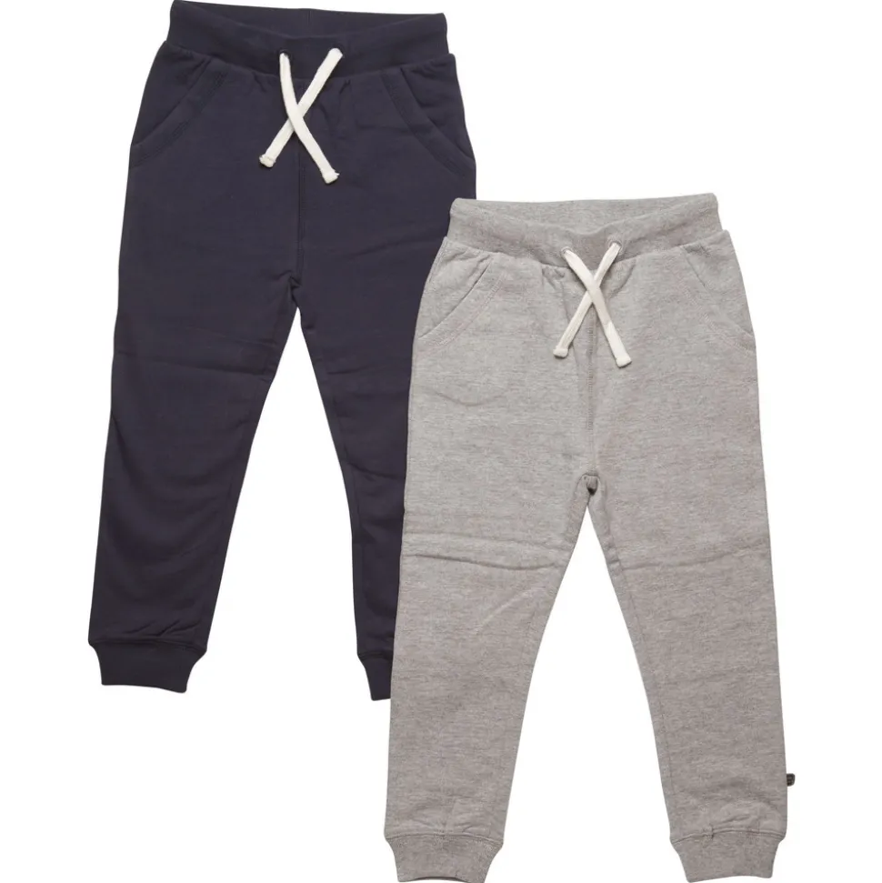 2 Pak Basic Sweatbuks - Navy/Grå/778
