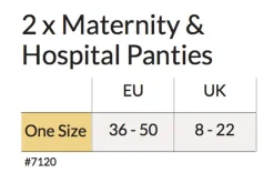 2 pak. Graviditets/hospital trusse - sort