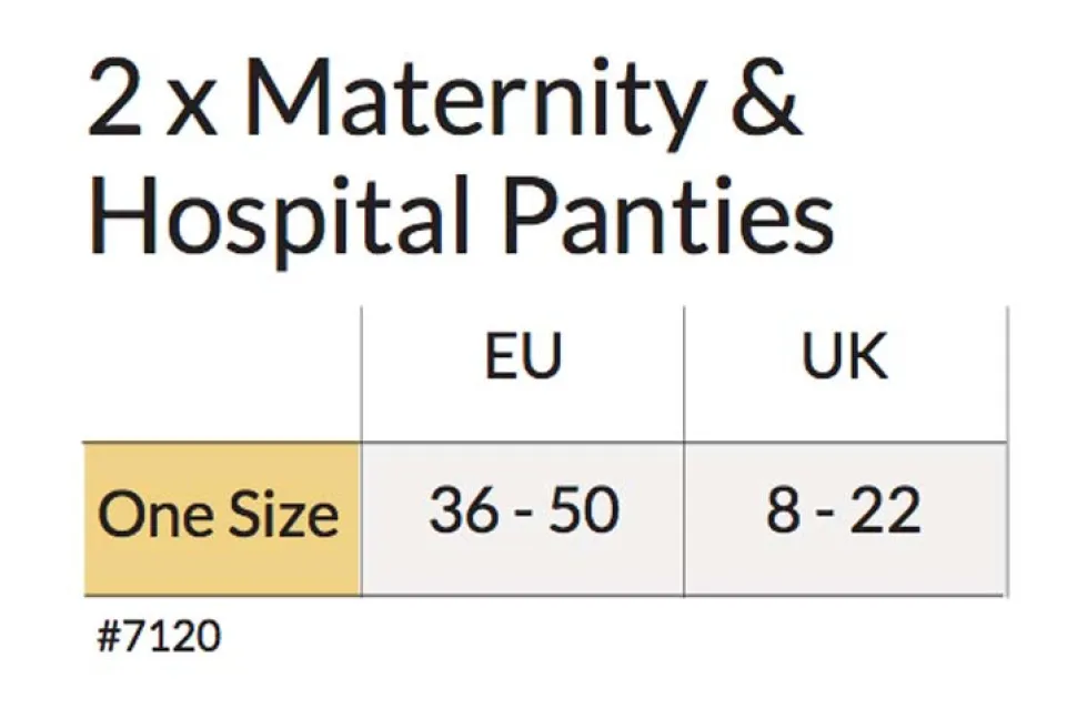 2 pak. Graviditets/hospital trusse - sort