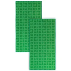 2 pak håndklæde 70x140 med æbler - Apple green