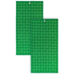 2 pak håndklæde 70x140 med æbler - Apple green