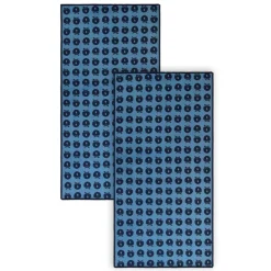 2 pak håndklæde 70x140 med æbler - Blue