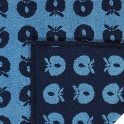 2 pak håndklæde 70x140 med æbler - Blue