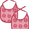 2 pak lille hagesmæk med æbler - Sea pink
