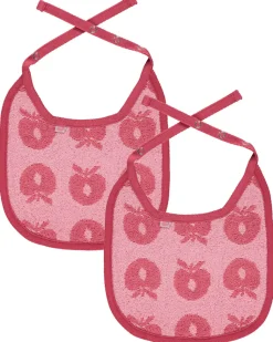 2 pak lille hagesmæk med æbler - Sea pink