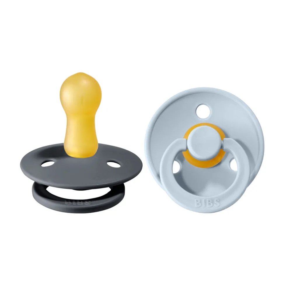 2 pk. Colour sut 6-18 mdr. latex - iron/baby blue