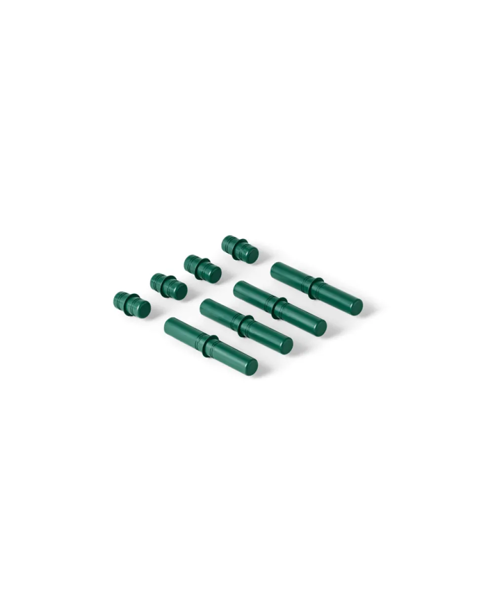 8 x Connector pegs Forest Green