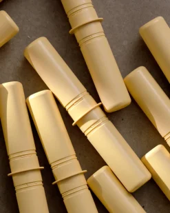 8 x Connector pegs Honey Yellow