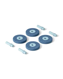 4 x Foam wheels Deep Blue / Sky Blue
