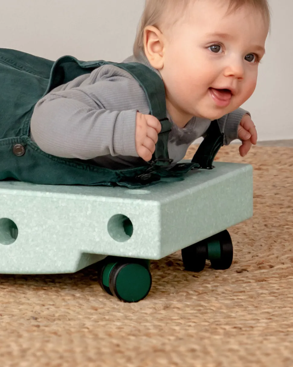 4 x Swirly wheels Forest Green