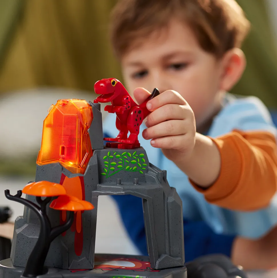 Aktiv vulkan med dinosaurer - FSC®