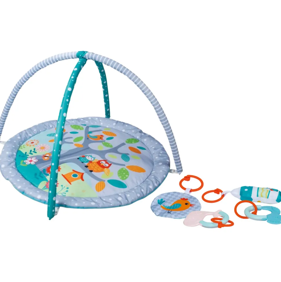 Aktivitetsstativ m. 4 stykker legetøj - Skovtema