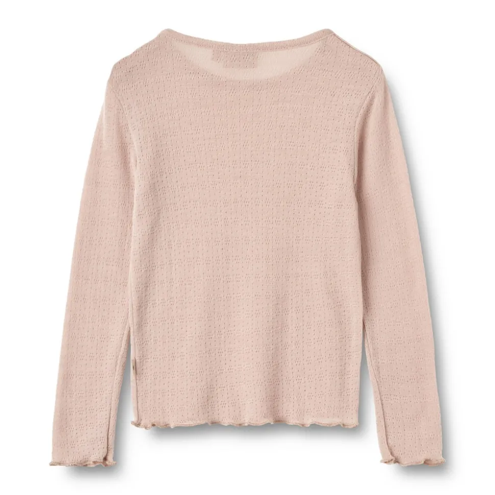 Alli Uld T-shirt Langærmet - Pale lilac