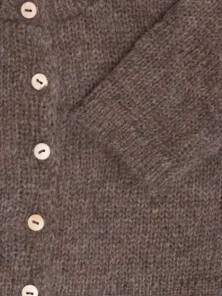 Alpaca Uld Suri Cardigan - PINE CONE