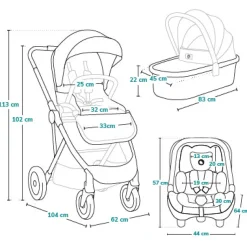 Amber 3-i-1 - Black onyx