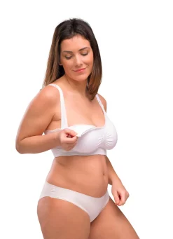 Amme BH Med Gelé Bøjle og Indlæg - Hvid