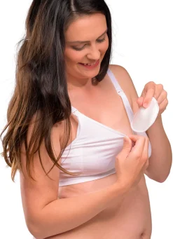 Ammeindlæg i Natur Silke - white 6 stk.