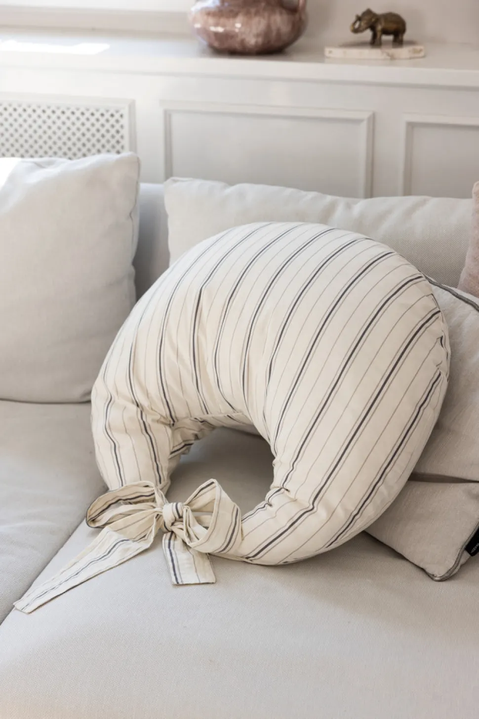 Ammepude, cream stripe, Kapok