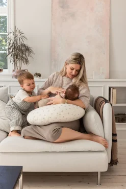Ammepude, Sophora Leaves, beige/grøn, Kapok