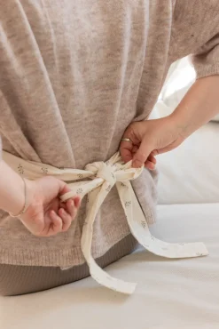 Ammepude, Sophora Leaves, beige/grøn, Kapok