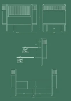 Baby & Jr. seng - stone grey - FSC®