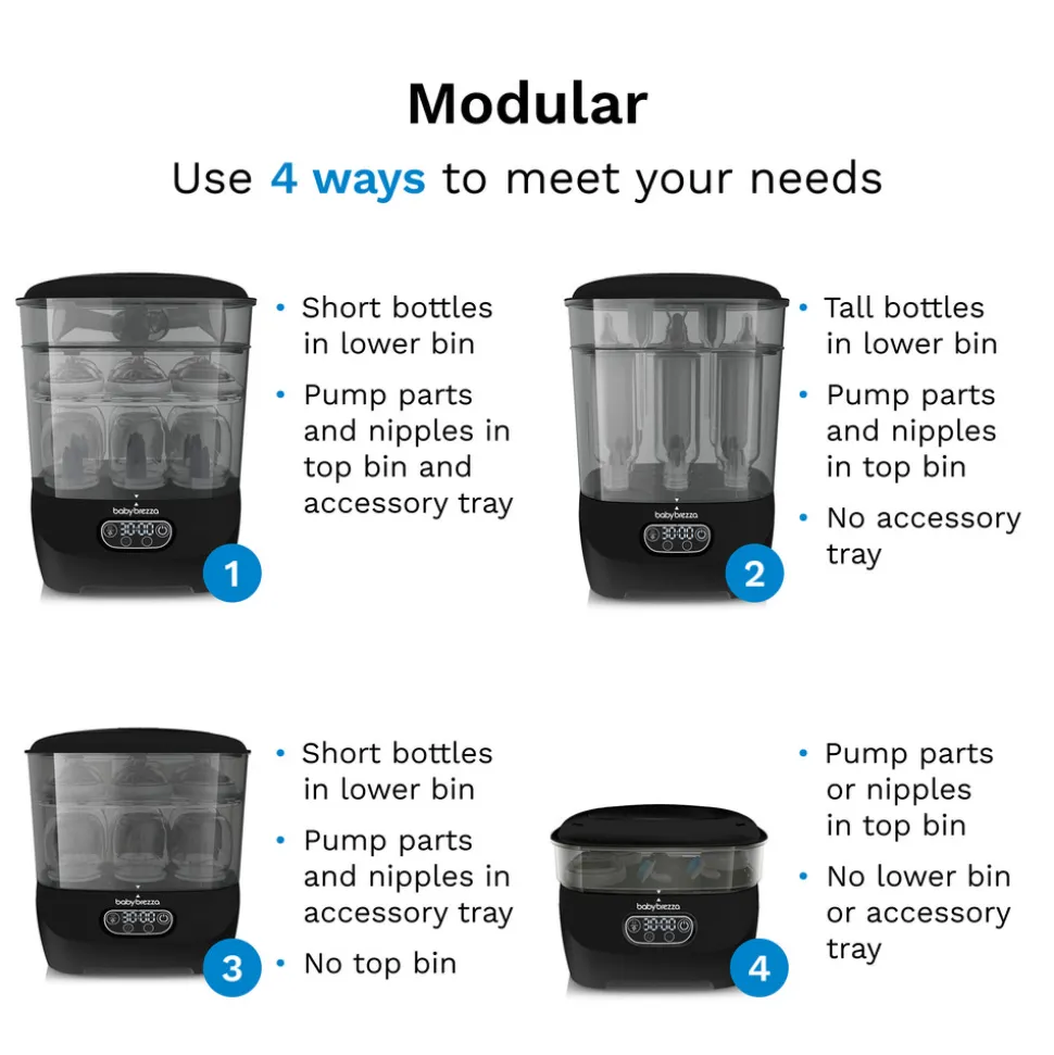 Baby Brezza Sterilizer Dryer Advanced Black