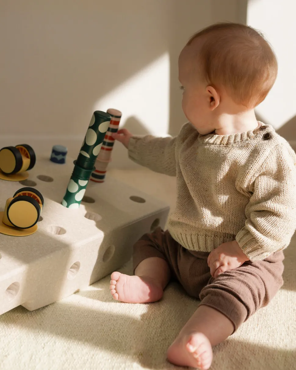 Baby Motoriksæt - Sand Grey / Honey Yellow