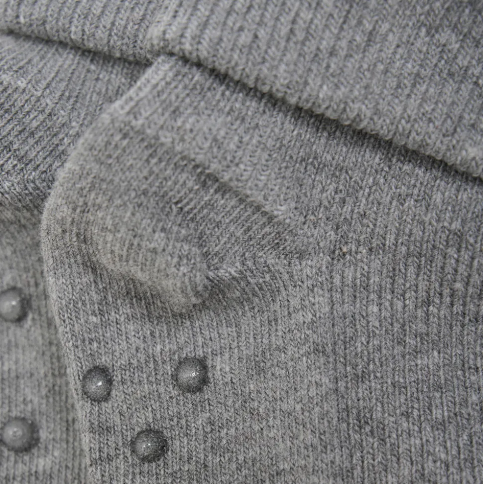 Baby rib sok m. ABS - Dark Gray melange