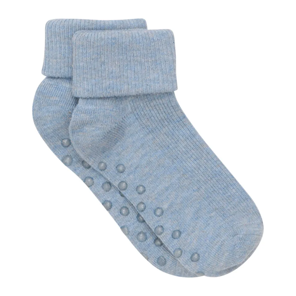 Baby rib sok m. ABS - Grey Dawn Melange