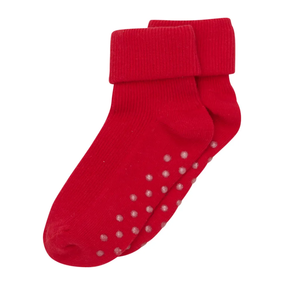 Baby rib sok m. ABS - Red