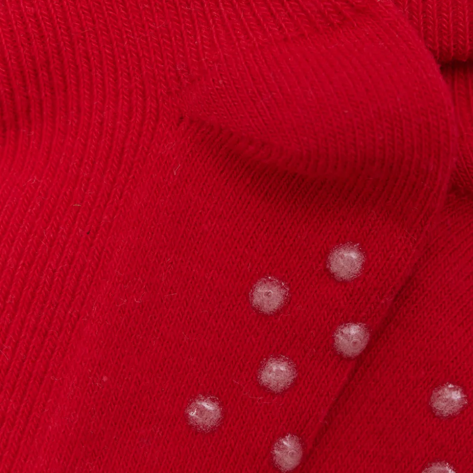 Baby rib sok m. ABS - Red