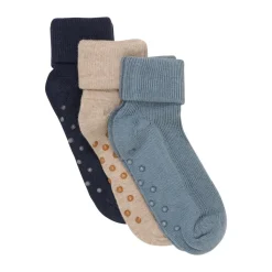 Baby rib Strømper w. ABS - Stormy Weather