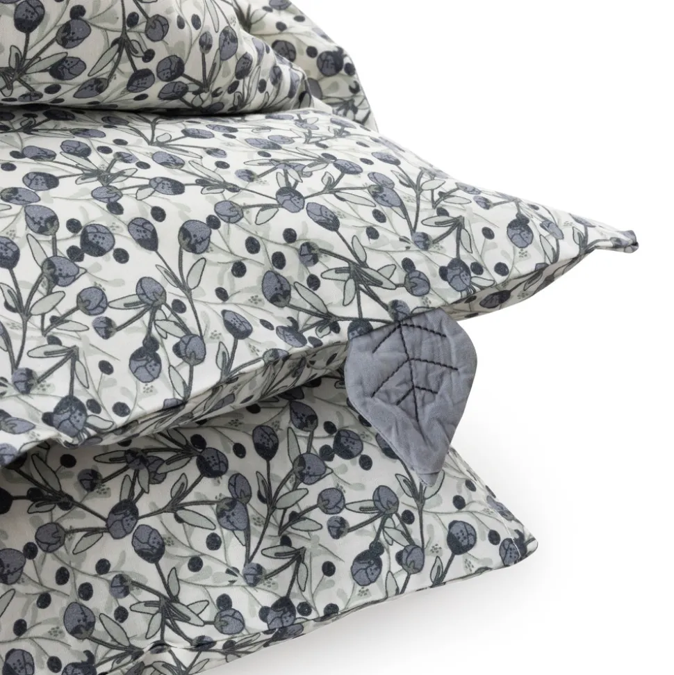 Baby sengetøj, blue olive, beige/blå 100x70