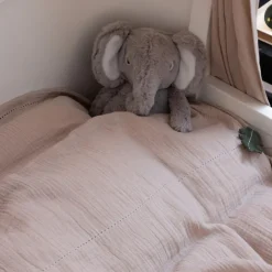 Baby sengetøj musselin - seabreeze beige