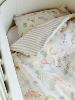 Baby sengetøj, Unicorn Rose/Beige 70x100 cm