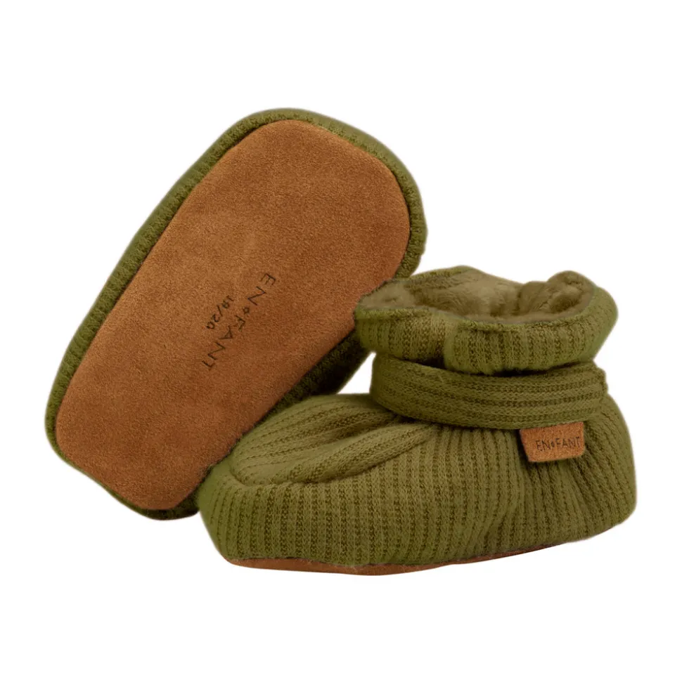 Baby slippers - Cypress melange