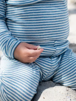 Baby Stribet Body - AZURSTRIPE