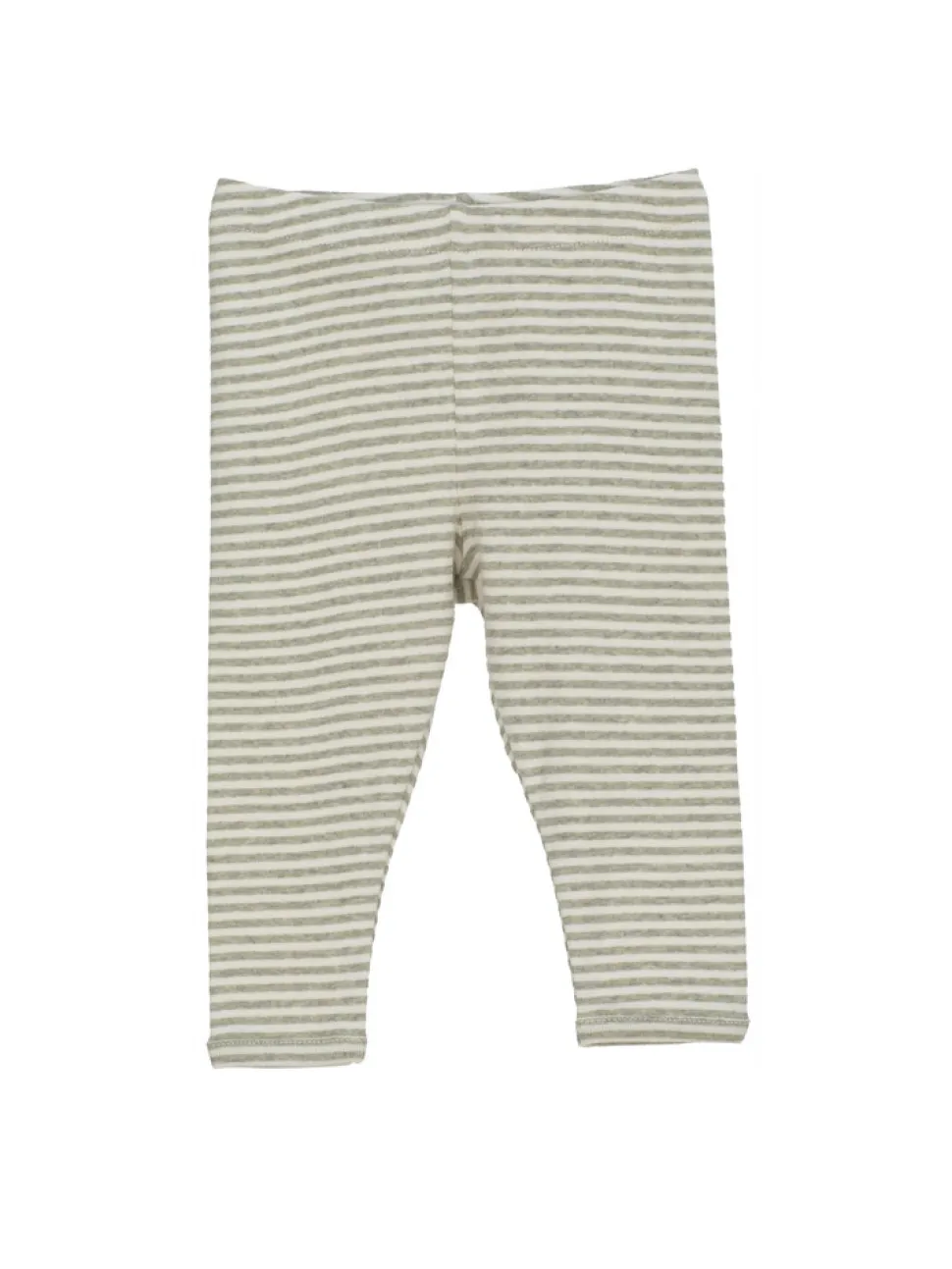 Baby Stribet Leggings - SAGE/ECRU