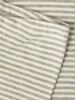 Baby Stribet Leggings - SAGE/ECRU