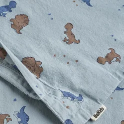 Baby ulddyne med sengetøj - Blue fog