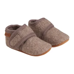 Baby wool slippers - Walnut