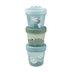 Babymad bøtte 3 stk. Croco - Grøn