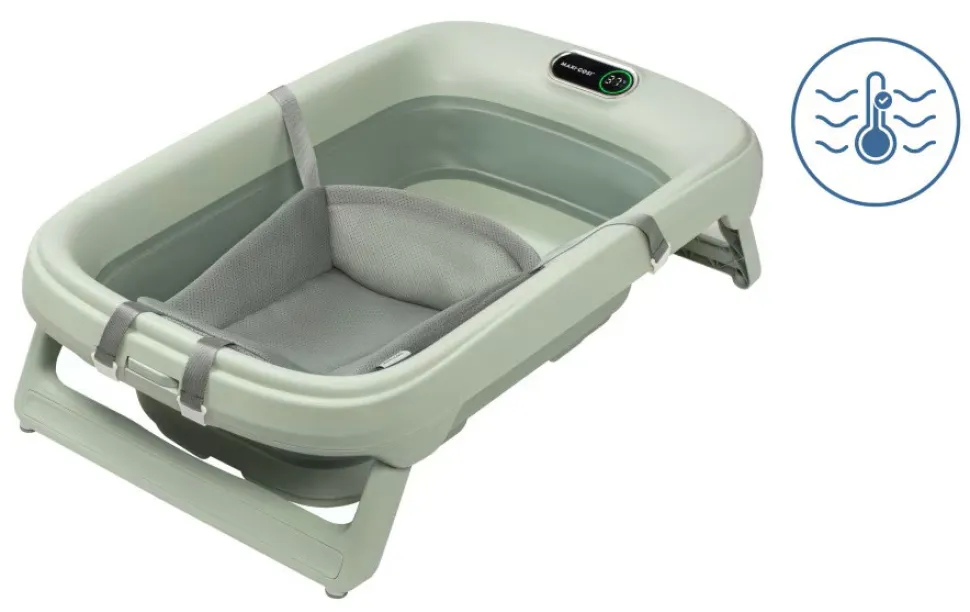 Badekar Indigo og newborn support sage grøn