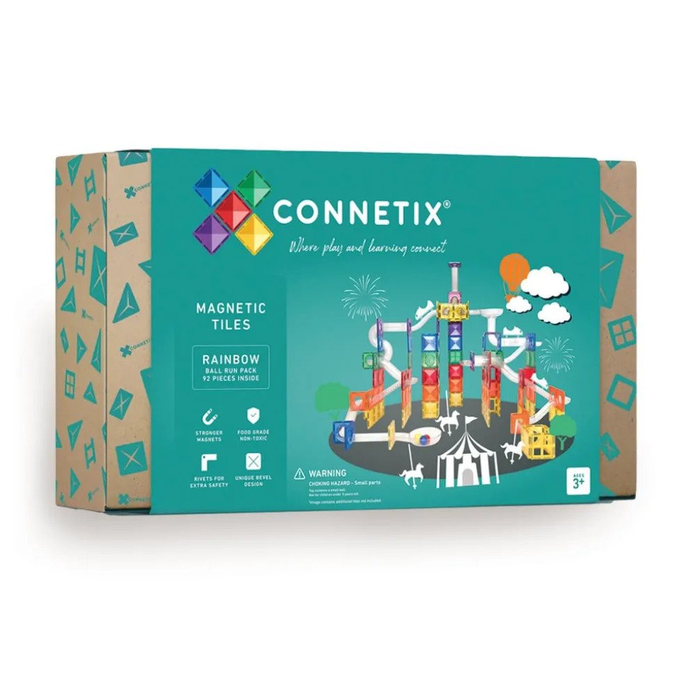 Ball Run - magnetsæt 92 dele - rainbow