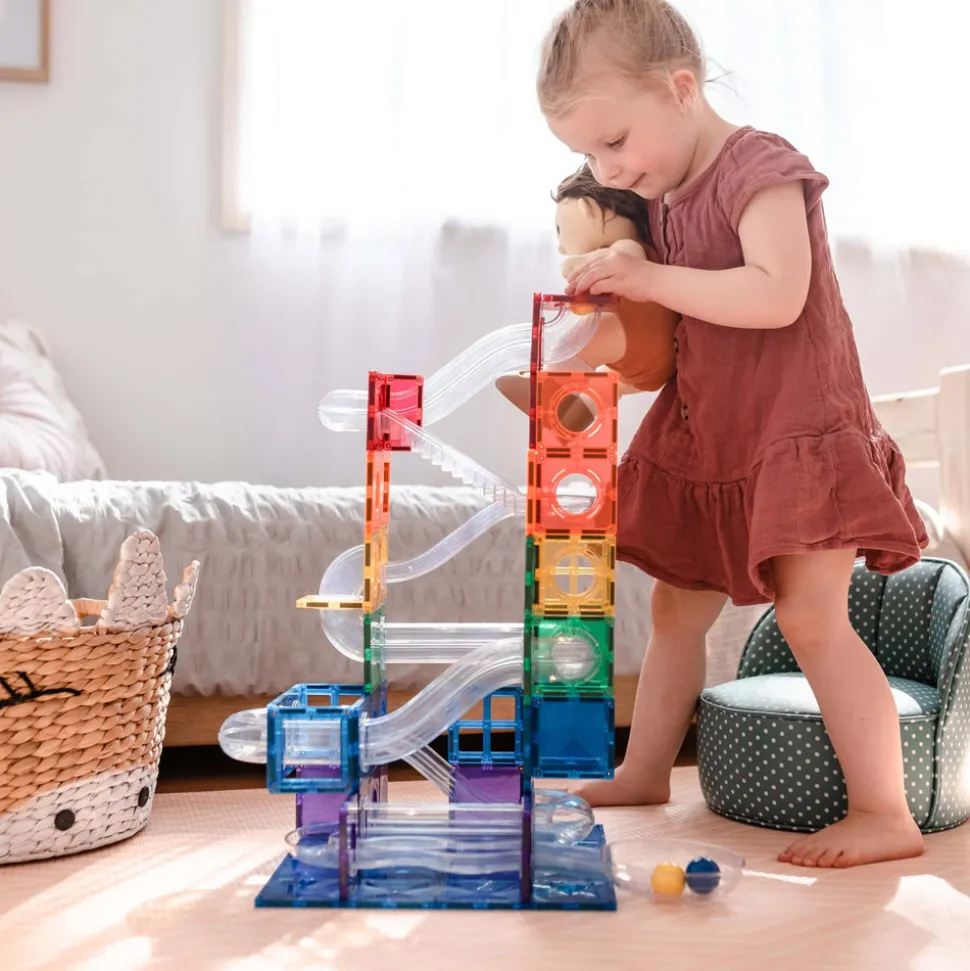 Ball Run - magnetsæt 92 dele - rainbow