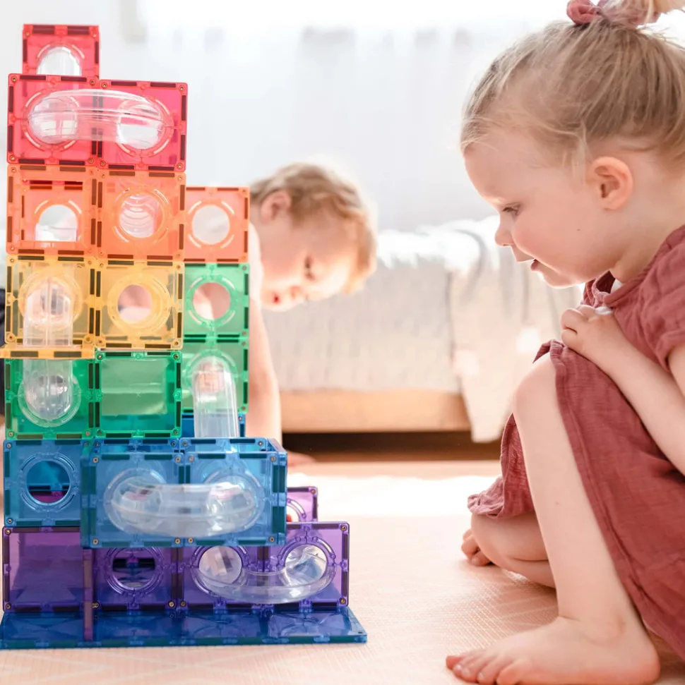 Ball Run - magnetsæt 92 dele - rainbow